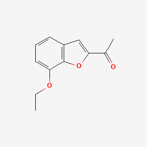 molecular formula C12H12O3 B3021139 1-(7-Ethoxy-1-benzofuran-2-yl)ethanone CAS No. 58583-72-5