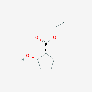 B3021155 (1R,2S)-Ethyl 2-hydroxycyclopentanecarboxylate CAS No. 2315-21-1