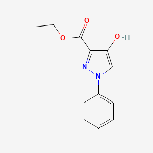 molecular formula C12H12N2O3 B3021161 ethyl 4-hydroxy-1-phenyl-1H-pyrazole-3-carboxylate CAS No. 39683-24-4