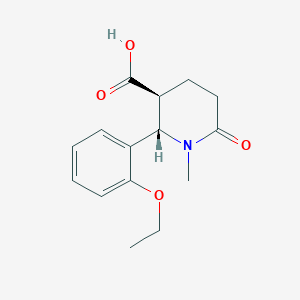 molecular formula C15H19NO4 B3021178 (2S,3S)-2-(2-ethoxyphenyl)-1-methyl-6-oxopiperidine-3-carboxylic acid CAS No. 1391468-33-9