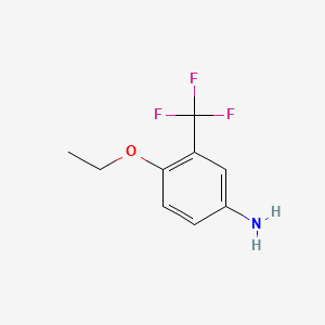 molecular formula C9H10F3NO B3021182 4-Ethoxy-3-(trifluoromethyl)aniline CAS No. 2713-74-8