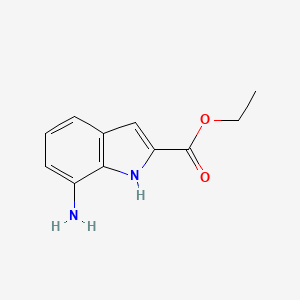 molecular formula C11H12N2O2 B3021201 Ethyl 7-amino-1H-indole-2-carboxylate CAS No. 71056-61-6