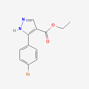 ethyl 5-(4-bromophenyl)-1H-pyrazole-4-carboxylate