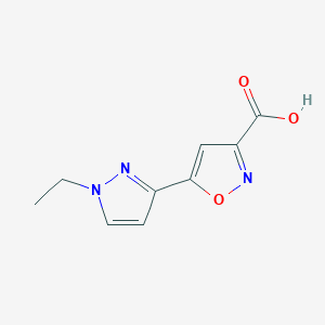 5-(1-Ethyl-1H-pyrazol-3-YL)isoxazole-3-carboxylic acid