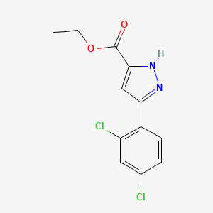 Ethyl 3-(2,4-dichlorophenyl)-1H-pyrazole-5-carboxylate