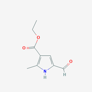 molecular formula C9H11NO3 B3021236 Ethyl 5-formyl-2-methyl-1h-pyrrole-3-carboxylate CAS No. 57061-48-0