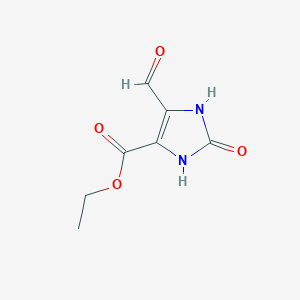 ethyl 5-formyl-2-oxo-2,3-dihydro-1H-imidazole-4-carboxylate