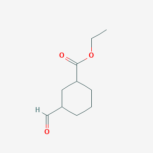 molecular formula C10H16O3 B3021240 Ethyl 3-formylcyclohexane-1-carboxylate CAS No. 40582-99-8
