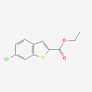 molecular formula C11H9ClO2S B3021257 ETHYL 6-CHLORO-1-BENZOTHIOPHENE-2-CARBOXYLATE CAS No. 105191-53-5