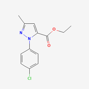 molecular formula C13H13ClN2O2 B3021261 Ethyl 1-(4-chlorophenyl)-3-methylpyrazole-5-carboxylate CAS No. 15943-83-6