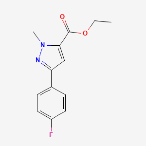 molecular formula C13H13FN2O2 B3021268 Ethyl 3-(4-Fluorophenyl)-1-methyl-1H-pyrazole-5-carboxylate CAS No. 943863-69-2
