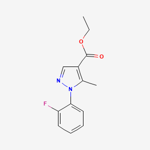 molecular formula C13H13FN2O2 B3021270 Ethyl 1-(2-fluorophenyl)-5-methyl-1H-pyrazole-4-carboxylate CAS No. 618092-38-9