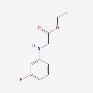 molecular formula C10H12FNO2 B3021289 Ethyl 2-[(3-fluorophenyl)amino]acetate CAS No. 2573-30-0