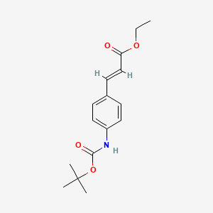 (E)-Ethyl 3-(4-(tert-butoxycarbonylamino)phenyl)acrylate
