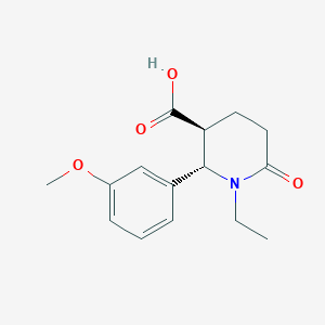 (2S,3S)-1-Ethyl-2-(3-methoxyphenyl)-6-oxopiperidine-3-carboxylic acid