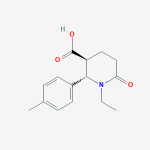 (2S,3S)-1-ethyl-2-(4-methylphenyl)-6-oxopiperidine-3-carboxylic acid