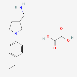 1-[1-(4-Ethylphenyl)pyrrolidin-3-YL]methanamine oxalate
