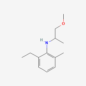molecular formula C13H21NO B3021330 2-ethyl-N-(1-methoxypropan-2-yl)-6-methylaniline CAS No. 51219-00-2