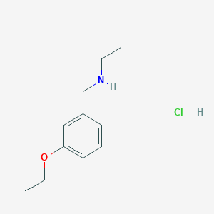 molecular formula C12H20ClNO B3021335 N-(3-Ethoxybenzyl)-1-propanamine hydrochloride CAS No. 1048948-08-8