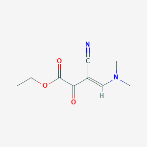 molecular formula C9H12N2O3 B3021366 ethyl (E)-3-cyano-4-(dimethylamino)-2-oxobut-3-enoate CAS No. 339097-11-9