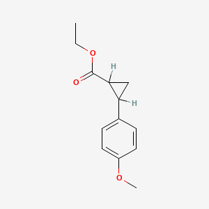 molecular formula C13H16O3 B3021367 Ethyl 2-(4-methoxyphenyl)cyclopropanecarboxylate CAS No. 98017-60-8