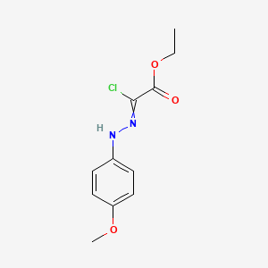 B3021371 Ethyl 2-chloro-2-(2-(4-methoxyphenyl)hydrazono)acetate CAS No. 473927-63-8