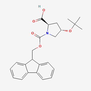 molecular formula C24H27NO5 B3021435 Fmoc-O-tert-butyl-D-4-hydroxyproline CAS No. 268729-12-0