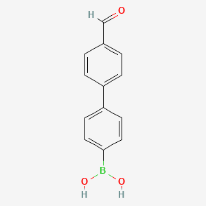 molecular formula C13H11BO3 B3021439 4-(4-Formylphenyl)phenylboronic acid CAS No. 868046-59-7