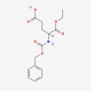 B3021443 5-Ethoxy-5-oxo-4-(phenylmethoxycarbonylamino)pentanoic acid CAS No. 97996-97-9