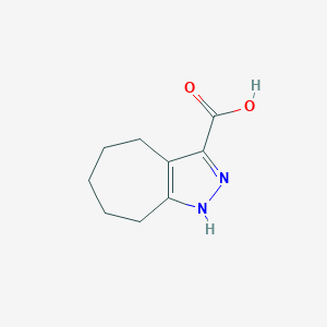 molecular formula C9H12N2O2 B3021469 1,4,5,6,7,8-Hexahydrocyclohepta[c]pyrazole-3-carboxylic acid CAS No. 842972-72-9