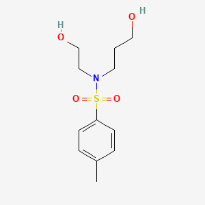 molecular formula C12H19NO4S B3021474 N-(2-Hydroxyethyl)-N-(3-hydroxypropyl)-p-toluenesulphonamide CAS No. 6965-77-1