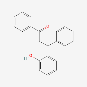 molecular formula C21H18O2 B3021477 3-(2-Hydroxyphenyl)-1,3-diphenylpropan-1-one CAS No. 4376-83-4
