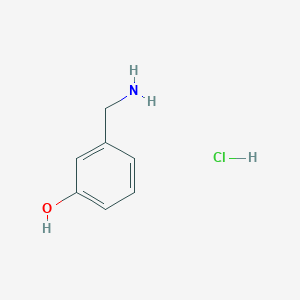molecular formula C7H10ClNO B3021478 3-(Aminomethyl)phenol hydrochloride CAS No. 13269-15-3