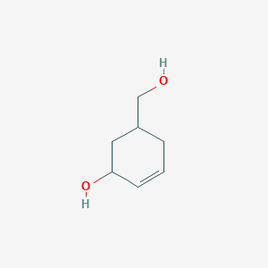 molecular formula C7H12O2 B3021480 5-(Hydroxymethyl)cyclohex-2-enol CAS No. 156041-33-7