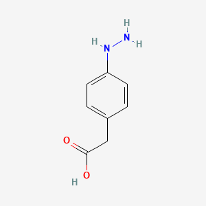 molecular formula C8H10N2O2 B3021489 2-(4-Hydrazinylphenyl)acetic acid CAS No. 29519-77-5