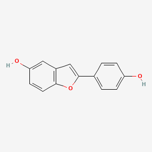 molecular formula C14H10O3 B3021503 2-(4-Hydroxy-phenyl)benzofuran-5-OL CAS No. 52814-86-5