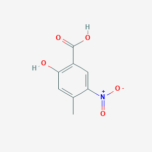 molecular formula C8H7NO5 B3021518 2-Hydroxy-4-methyl-5-nitrobenzoic acid CAS No. 17276-91-4