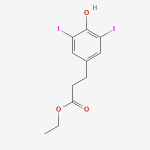 molecular formula C11H12I2O3 B3021527 Ethyl 3-(4-hydroxy-3,5-diiodophenyl)propanoate CAS No. 189447-39-0