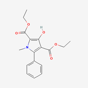 Diethyl 1-methyl-3-hydroxy-5-phenylpyrrole-2,4-dicarboxylate