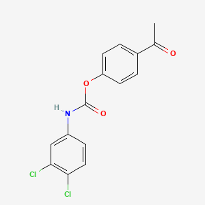 Carbamic acid, (3,4-dichlorophenyl)-, 4-acetylphenyl ester