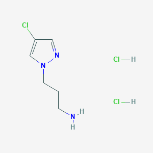[3-(4-Chloro-1H-pyrazol-1-YL)propyl]amine dihydrochloride
