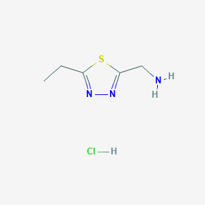 (5-Ethyl-1,3,4-thiadiazol-2-yl)methanamine hydrochloride
