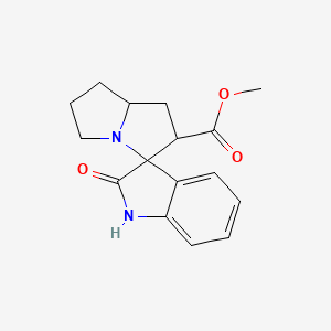 Methyl 2-oxo-1,1',2,2',5',6',7',7a'-octahydrospiro[indole-3,3'-pyrrolizine]-2'-carboxylate