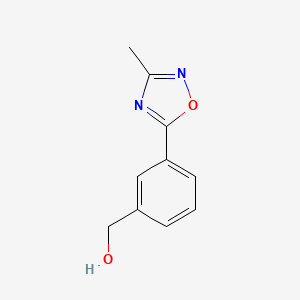 B3021627 [3-(3-Methyl-1,2,4-oxadiazol-5-yl)phenyl]methanol CAS No. 916766-84-2