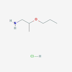 molecular formula C6H16ClNO B3021632 (2-Propoxypropyl)amine hydrochloride CAS No. 883533-22-0