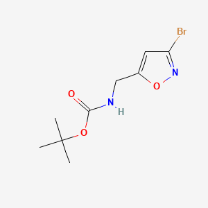 molecular formula C9H13BrN2O3 B3021655 3-Bromo-5-(N-Boc)aminomethylisoxazole CAS No. 903131-45-3