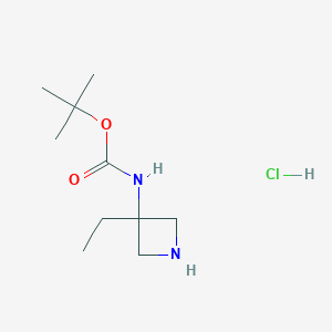 tert-Butyl (3-ethylazetidin-3-yl)carbamate hydrochloride
