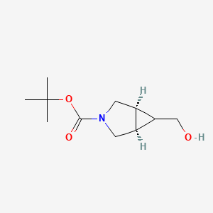 molecular formula C11H19NO3 B3021658 tert-butyl (1R,5S,6R)-6-(hydroxymethyl)-3-azabicyclo[3.1.0]hexane-3-carboxylate CAS No. 827599-21-3