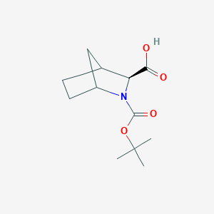 molecular formula C12H19NO4 B3021659 (3S)-2-(Tert-butoxycarbonyl)-2-azabicyclo[2.2.1]heptane-3-carboxylic acid CAS No. 1272757-64-8
