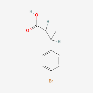 molecular formula C10H9BrO2 B3021690 2-(4-Bromophenyl)cyclopropanecarboxylic acid CAS No. 77255-26-6